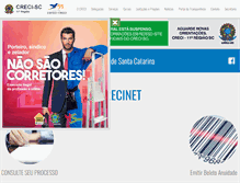 Tablet Screenshot of creci-sc.gov.br